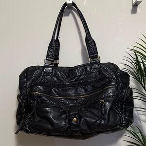 Bueno Black Leather Bag